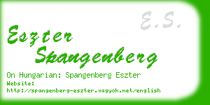 eszter spangenberg business card